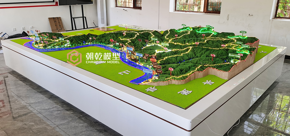 綏德縣棗林坪鎮鄉村振興規劃沙盤